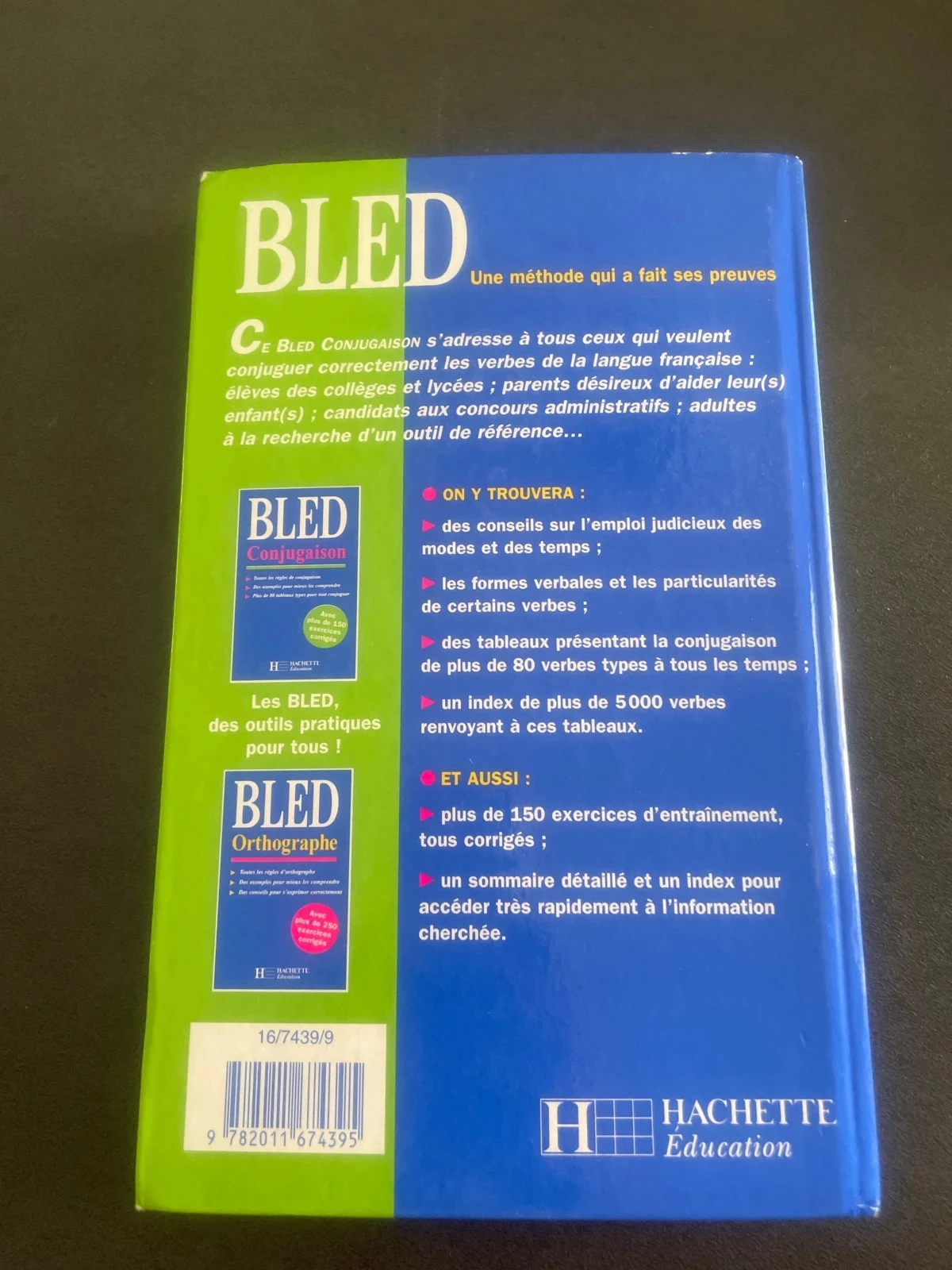 Bled bescherelle conjugaison français école collège lycée – photo 2
